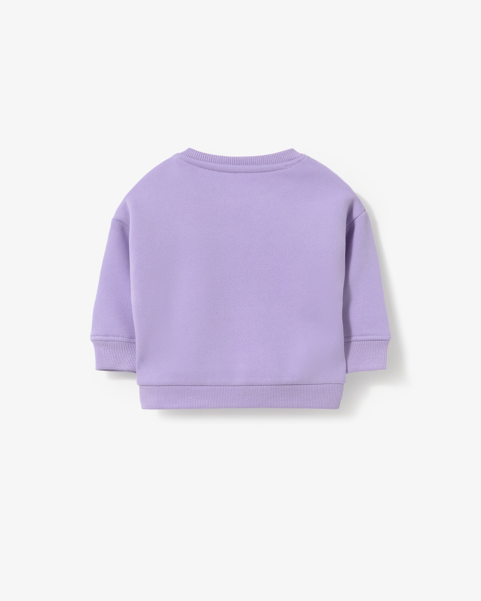 Sweatshirt Infantil com Urso de Lantejoulas Transparentes Frontal Lilás-2