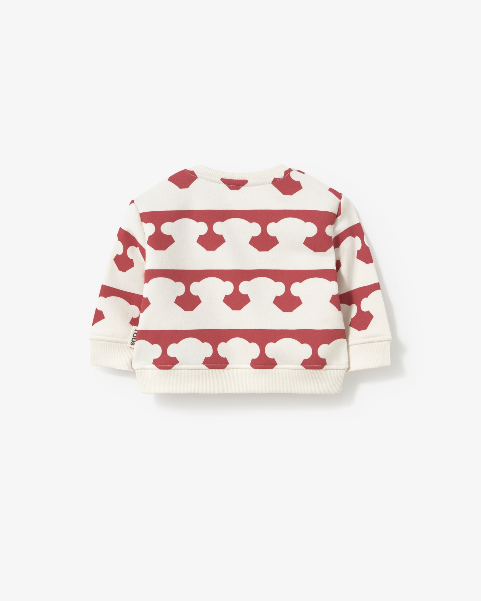 Sweatshirt com Franjas de Ursos Grená-2