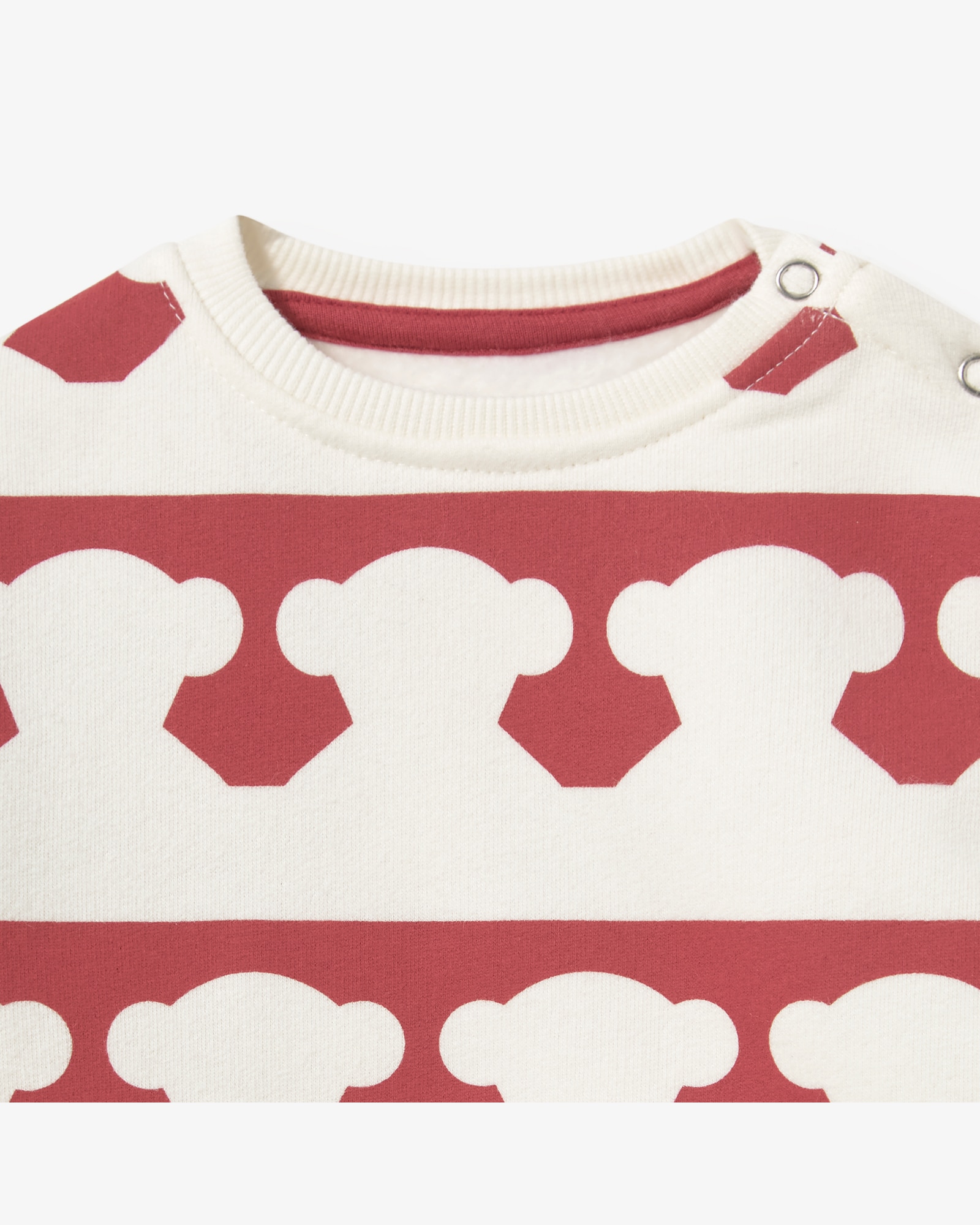 Sweatshirt com Franjas de Ursos Grená-3