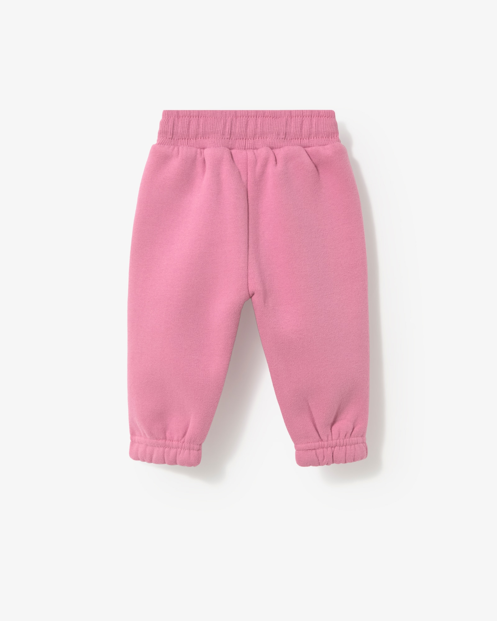 Calças Desportivas Lisas Infantil Rosa-2