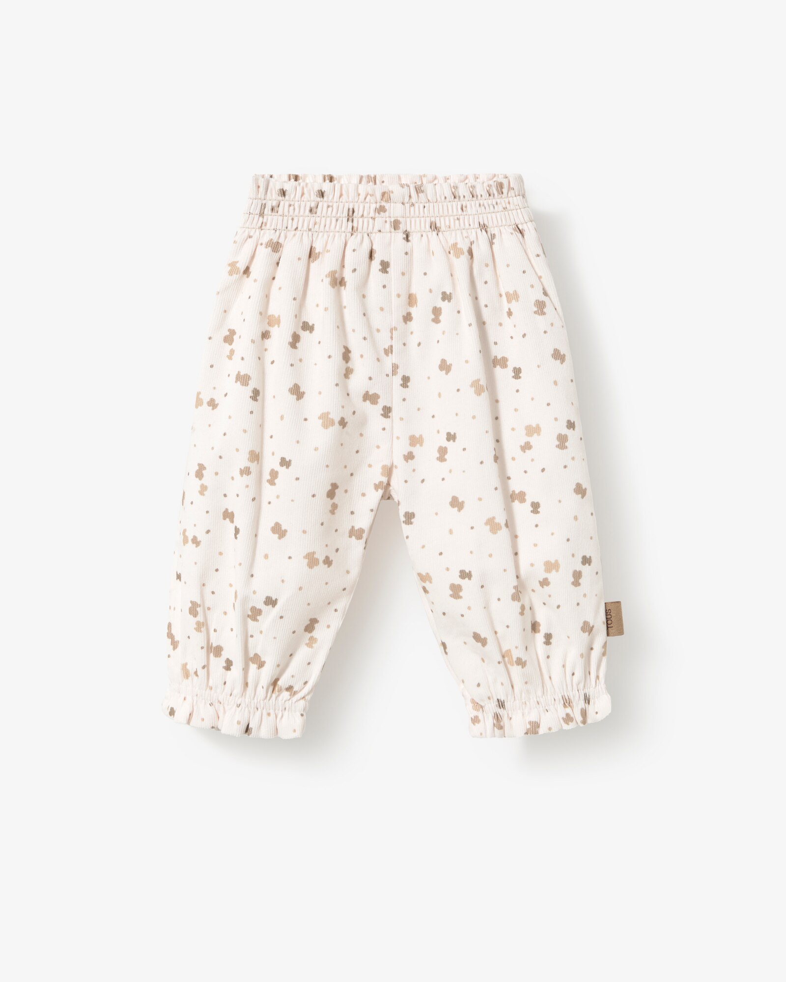 Conjunto Infantil com T-shirt e Jardineira com Folhos Estampado com Ursos Tous Cru-3