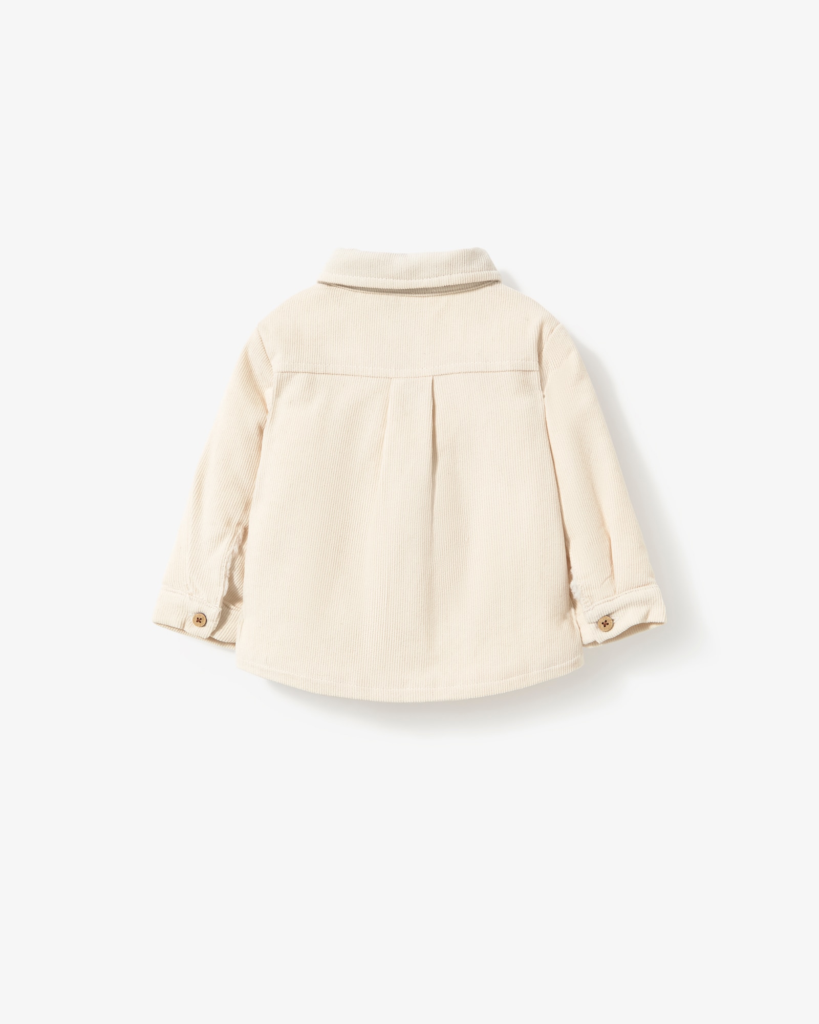 Camisa Infantil em Algodão de Microbombazina Corte Casual Tous Cru-2