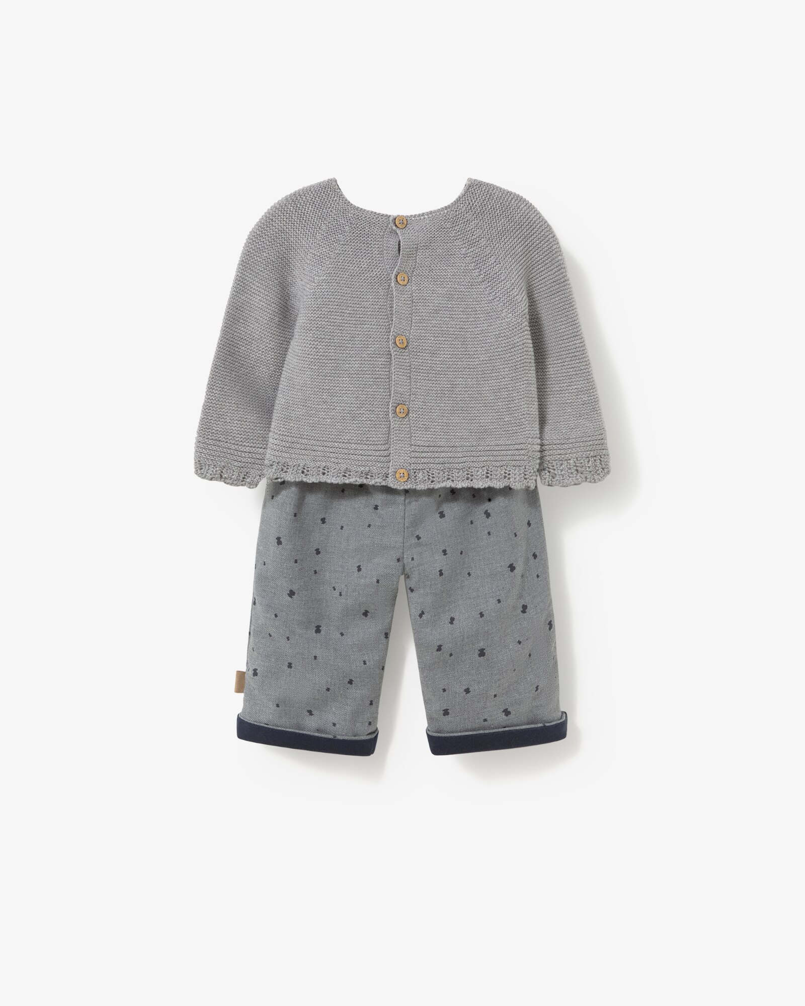Conjunto Infantil com Camisola e Calças com Ursinhos Tous Cinzento-2