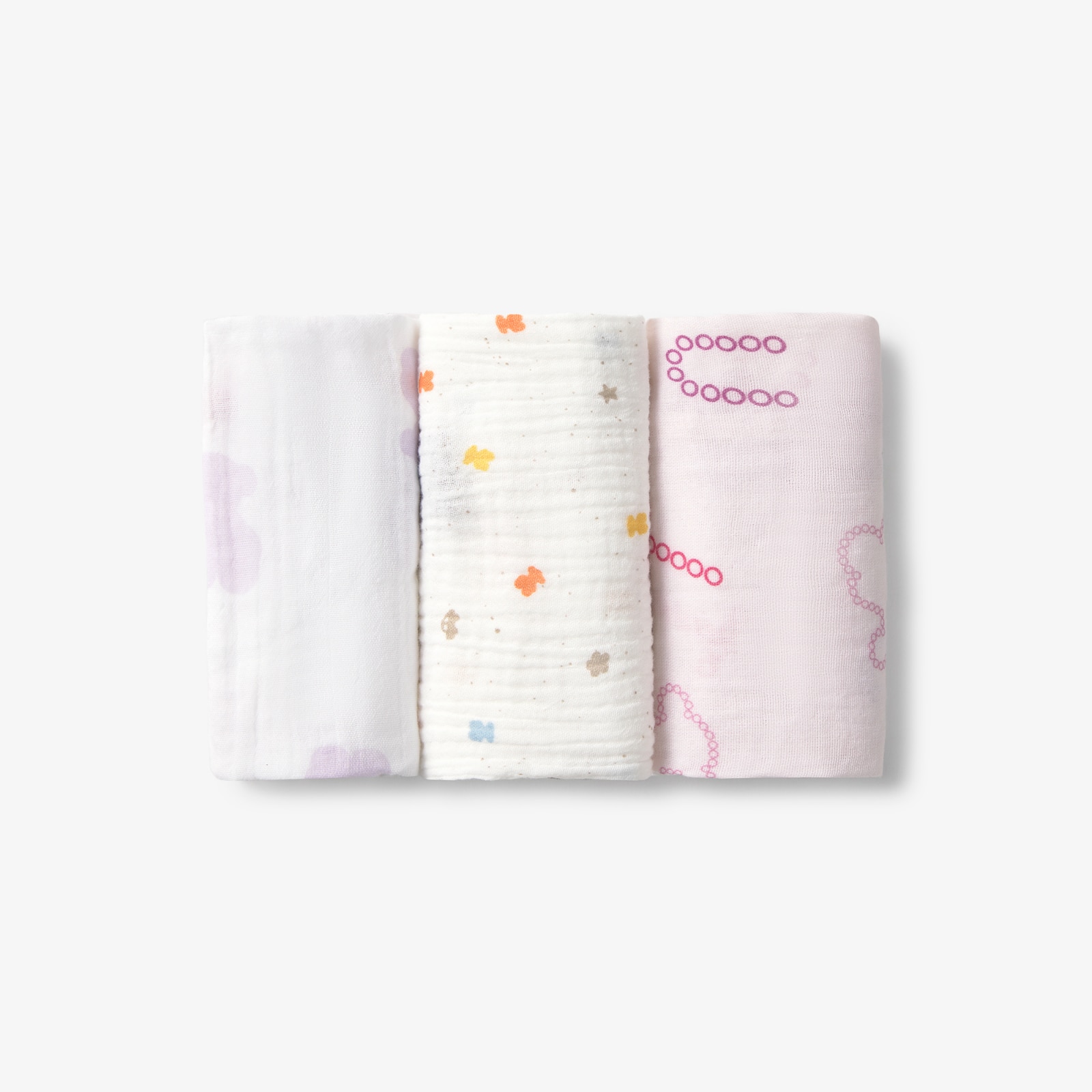 Imagem 0 de Pack de 3 Muselinas 38x38 Cm Tous Baby Multicolor Estampadas
