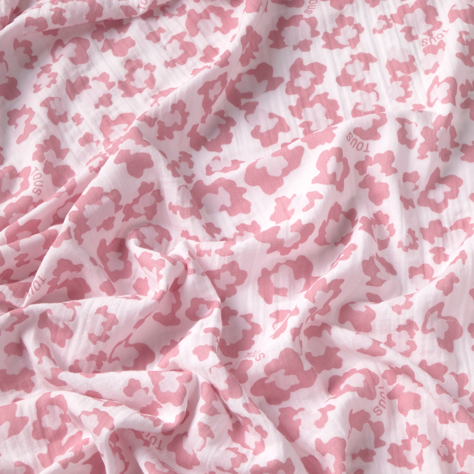 Muselina de Algodão 98x118 Cm Tous Baby com Ursos Felino Rosa-2