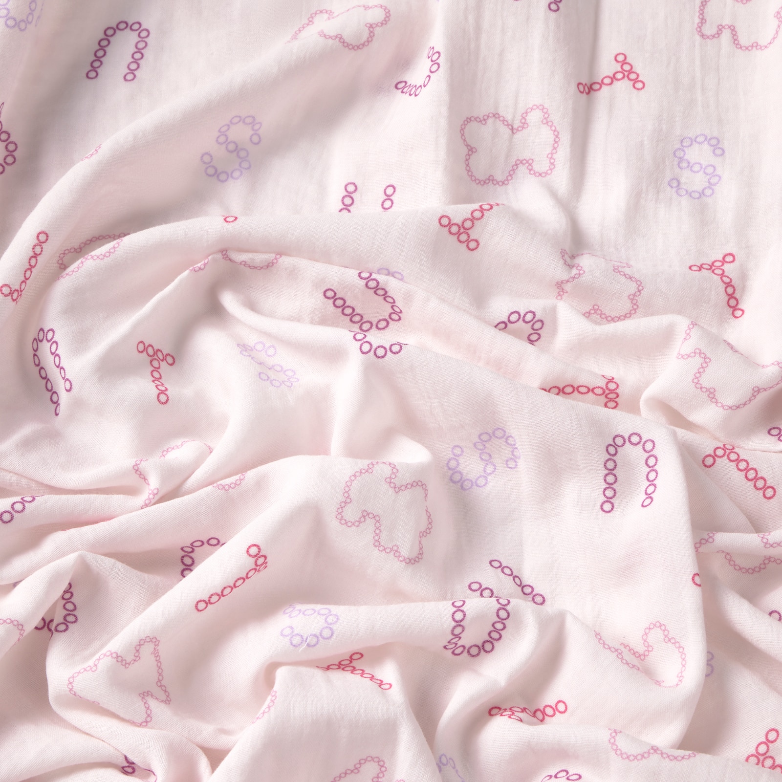 Muselina de Algodão 98x118 Cm Tous Baby com Ursos e Letras Rosa-2