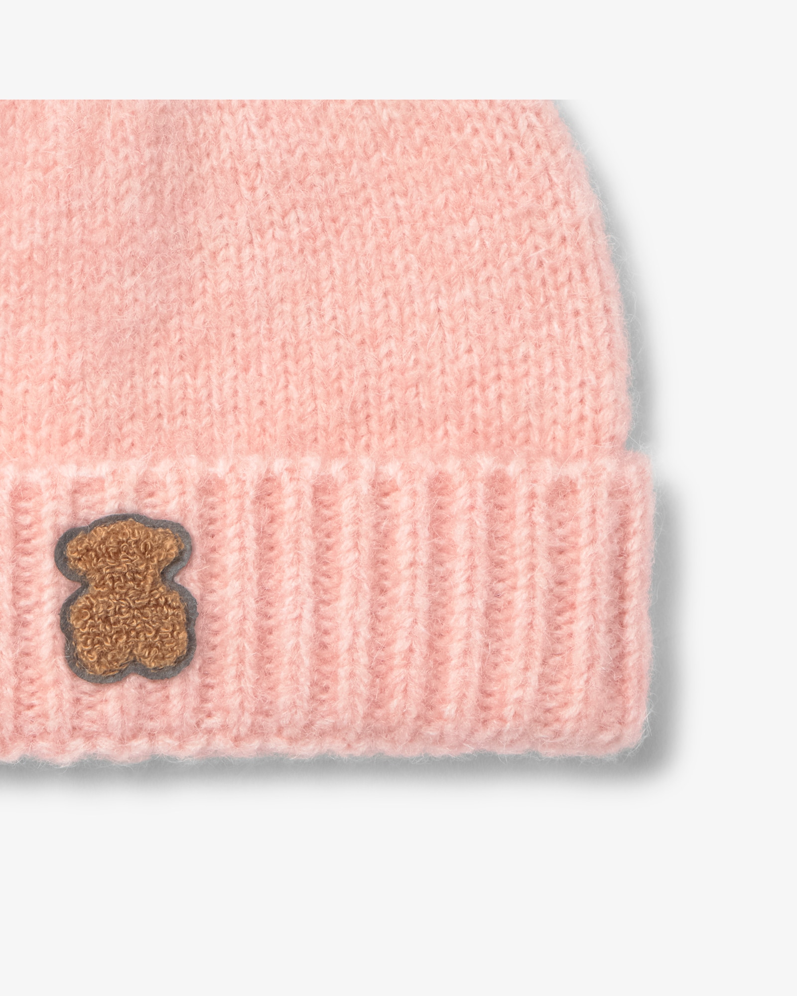 Chapéu Infantil com Orelhas com Urso Rosa-3