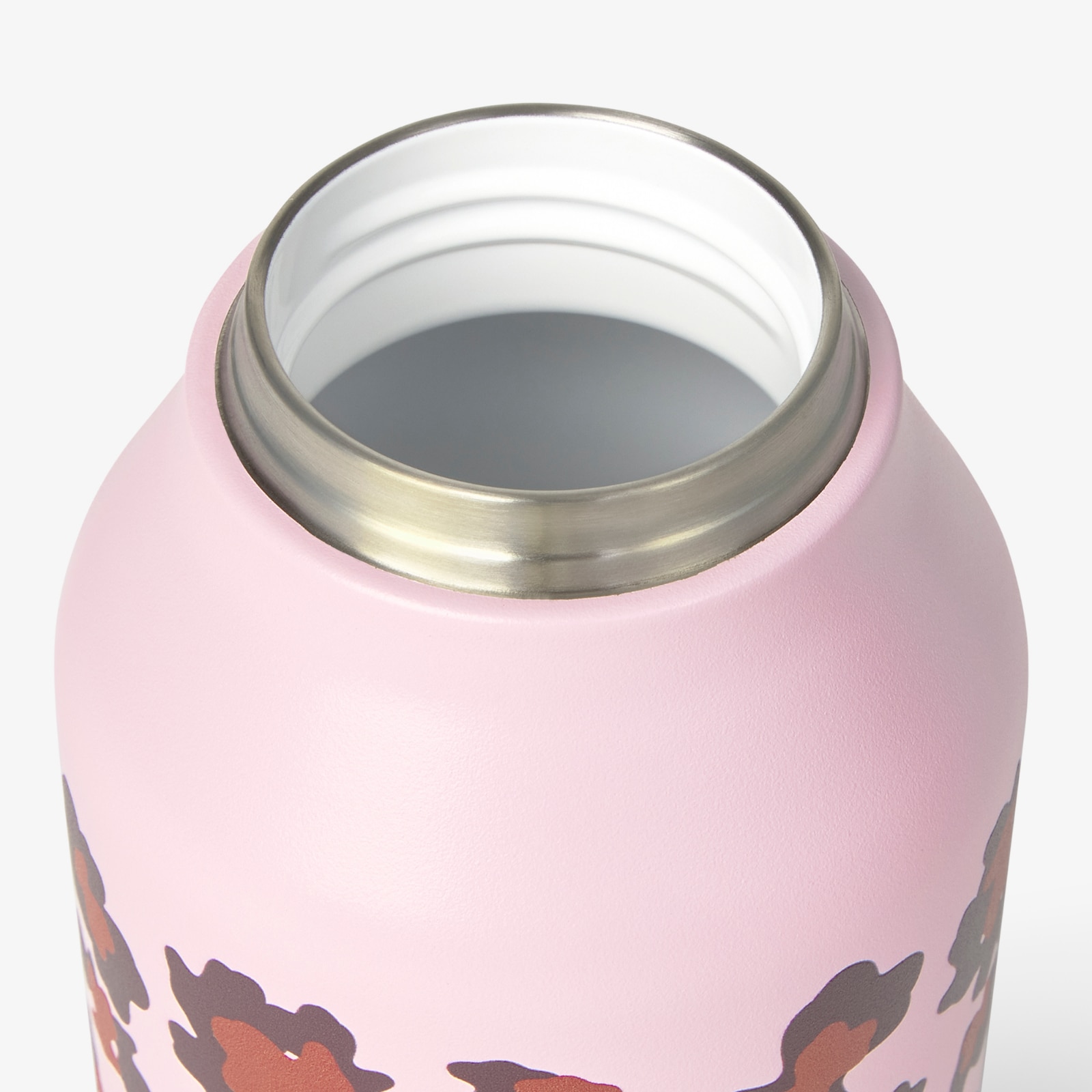 Garrafa Pequena Tous Baby com Bocal Rebatível e Palhinha com Desenho Felino Rosa-3