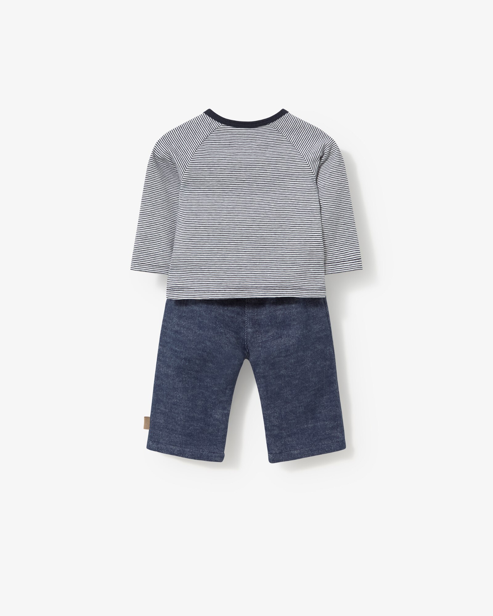 Conjunto Infantil com T-shirt Às Riscas e Calças Mescladas Tous Azul-marinho-2