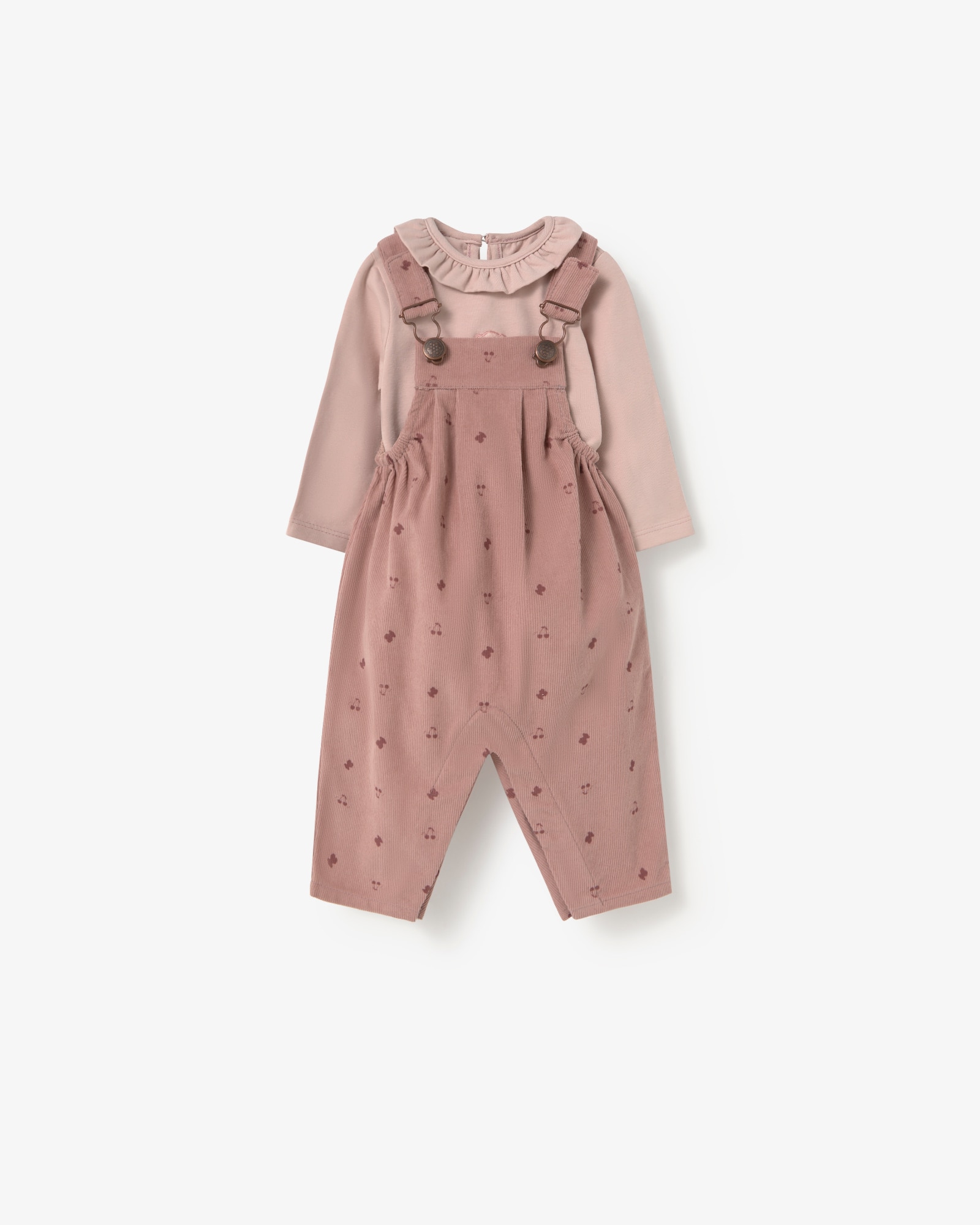 Imagem 0 de Conjunto Infantil com T-shirt e Jardineira Bombacha com Ursos