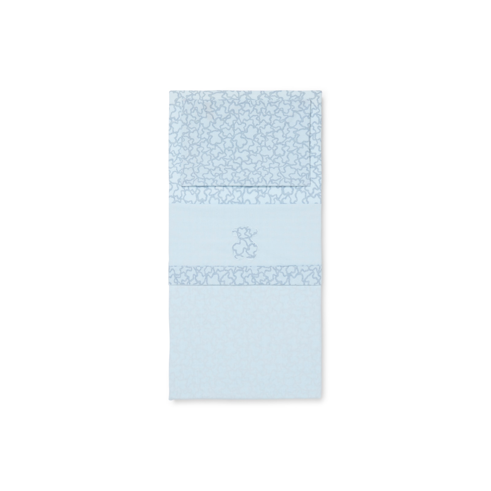 Conjunto de Lençóis de Três Peças para Mini Berço (50x80 Cm) Tous Baby Hkaos em Azul Azul-2