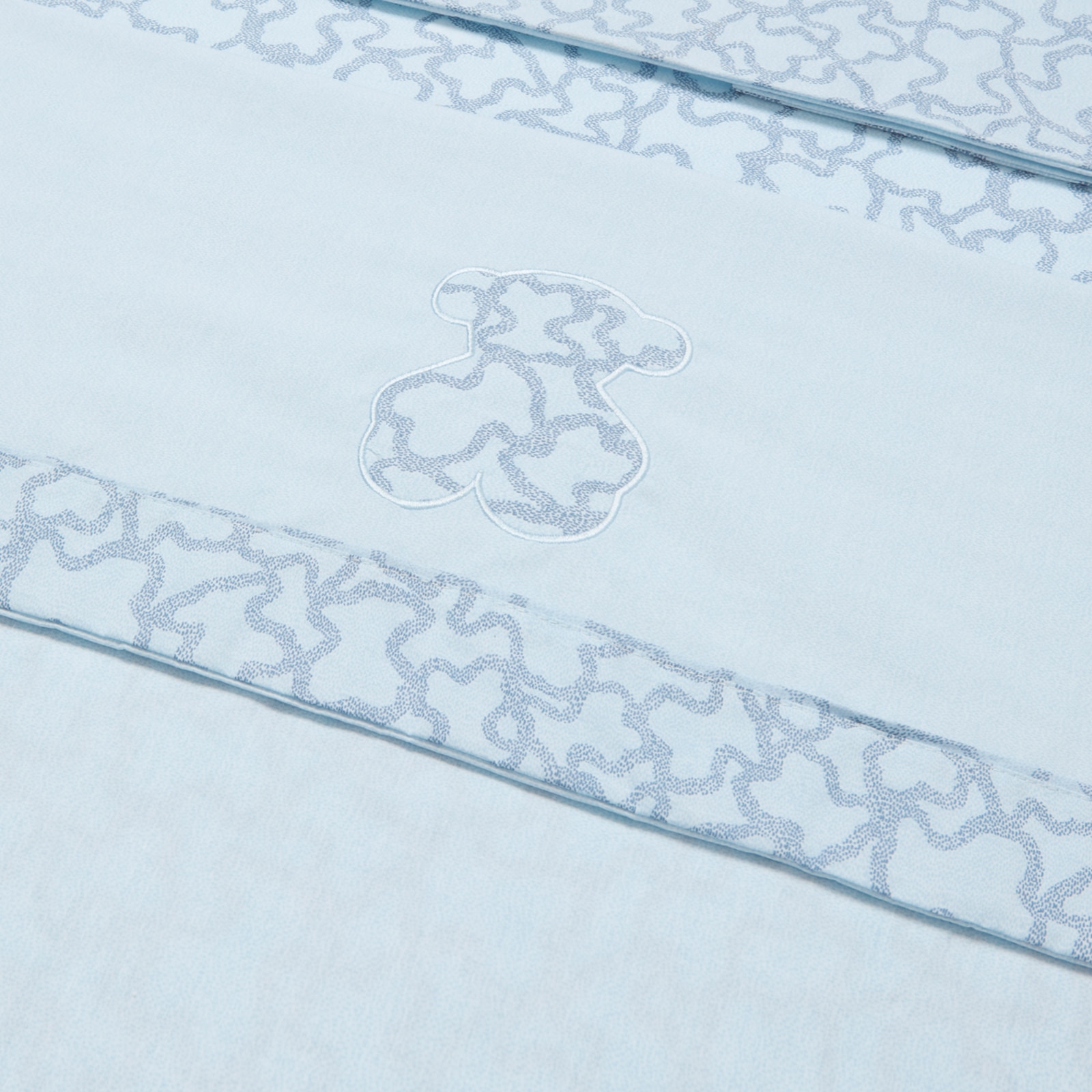 Conjunto de Lençóis de Três Peças para Berço (60x120 Cm) Tous Baby Hkaos em Azul Azul-3
