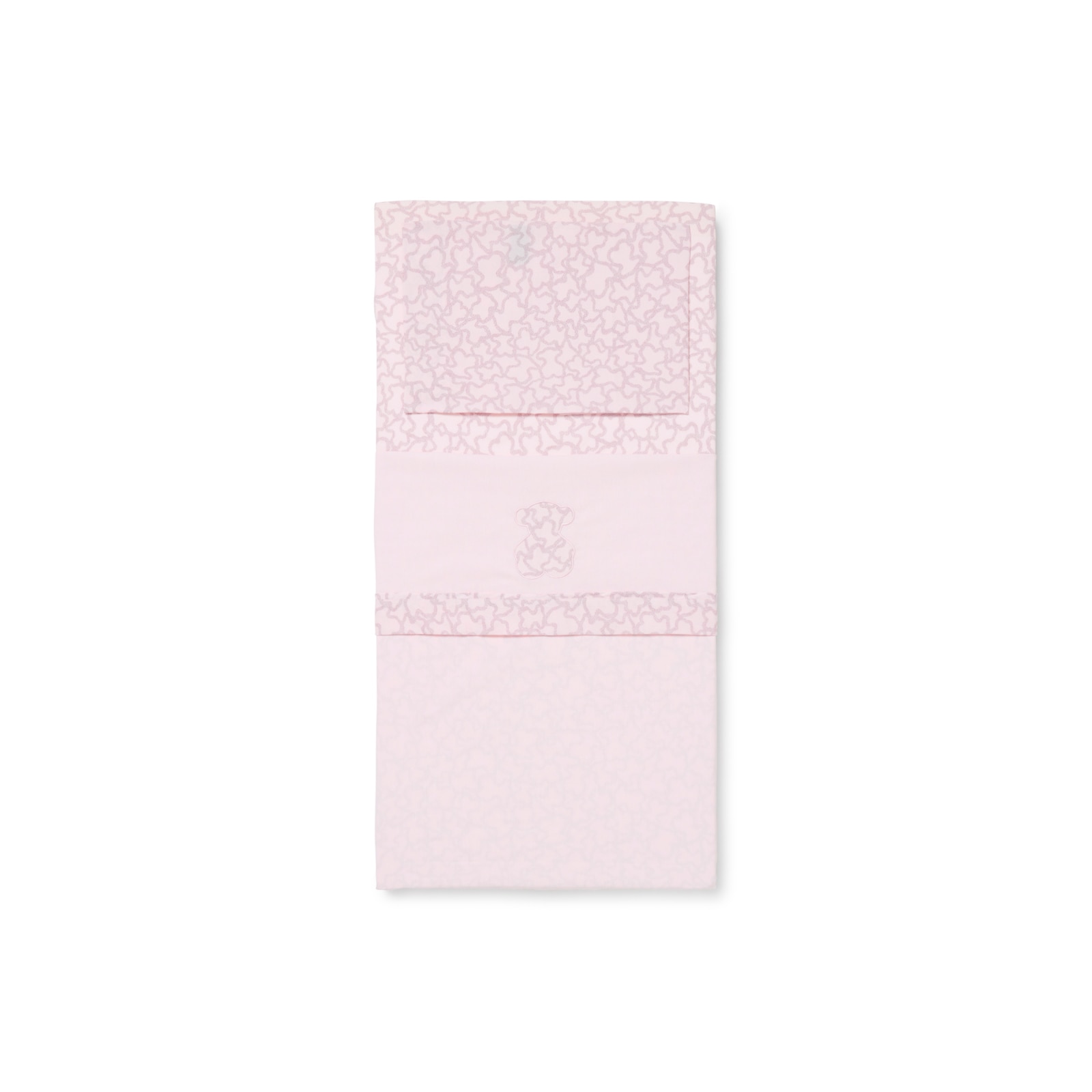 Conjunto de Lençóis de Três Peças para Mini Berço (50x80 Cm) Tous Baby Hkaos em Rosa Rosa-2