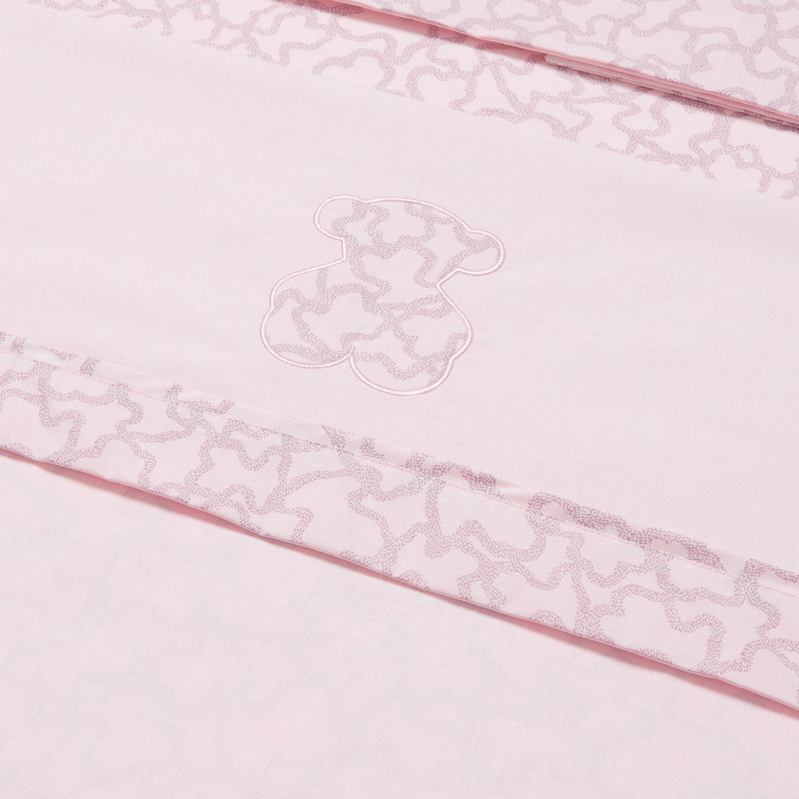 Conjunto de Lençóis de Três Peças para Mini Berço (50x80 Cm) Tous Baby Hkaos em Rosa Rosa-3