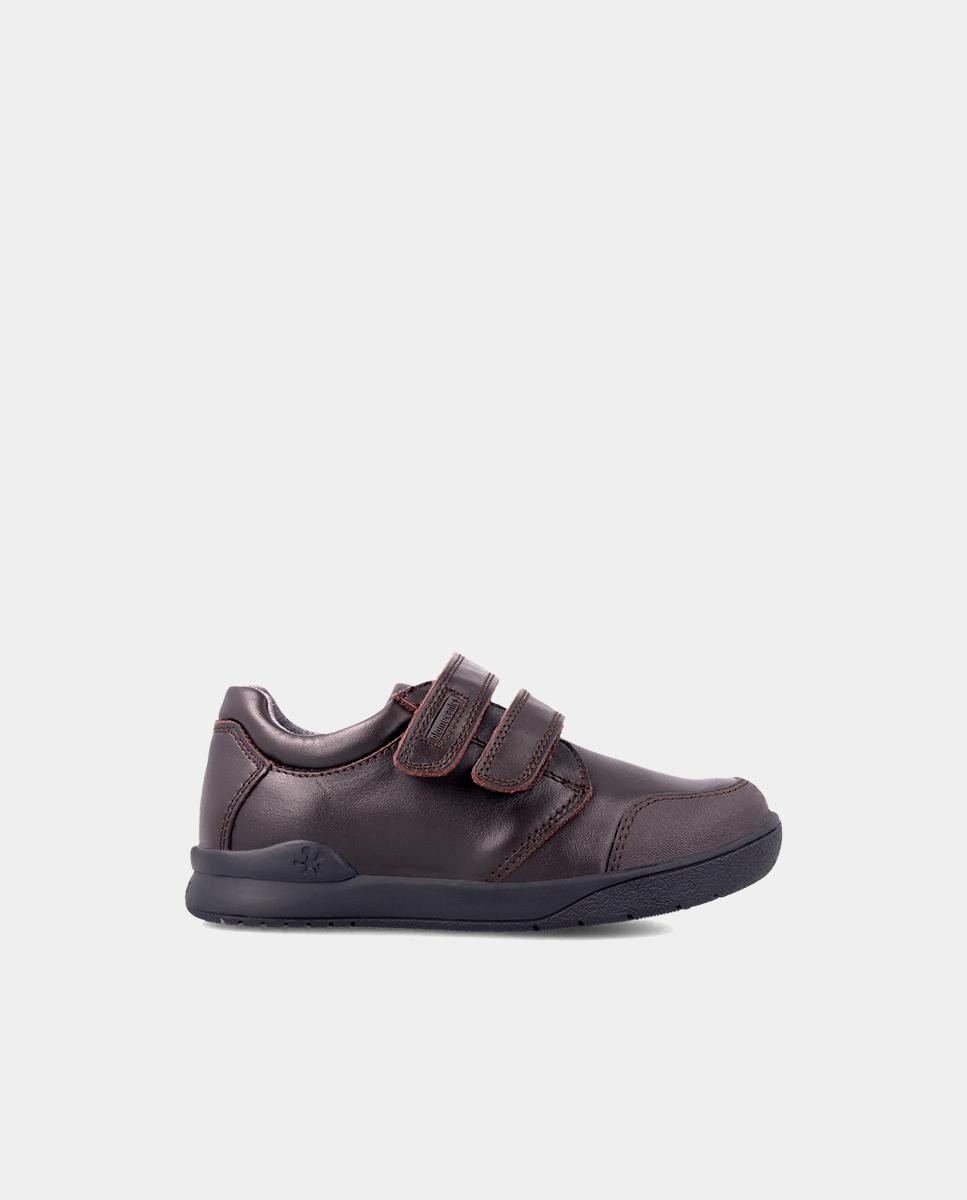 Imagem 0 de Sapatos de Cordões Infantil de Napa com Fecho Ajustável