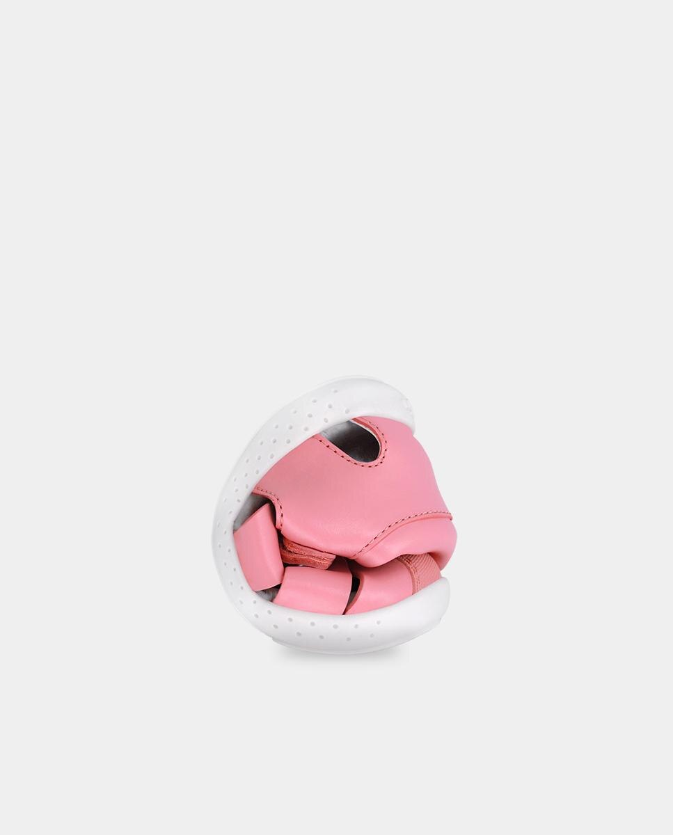 Sandálias Fechadas Infantil de Pele Fabricadas com Materiais Respeitosos e Minimalistas Garvalín Rosa-3