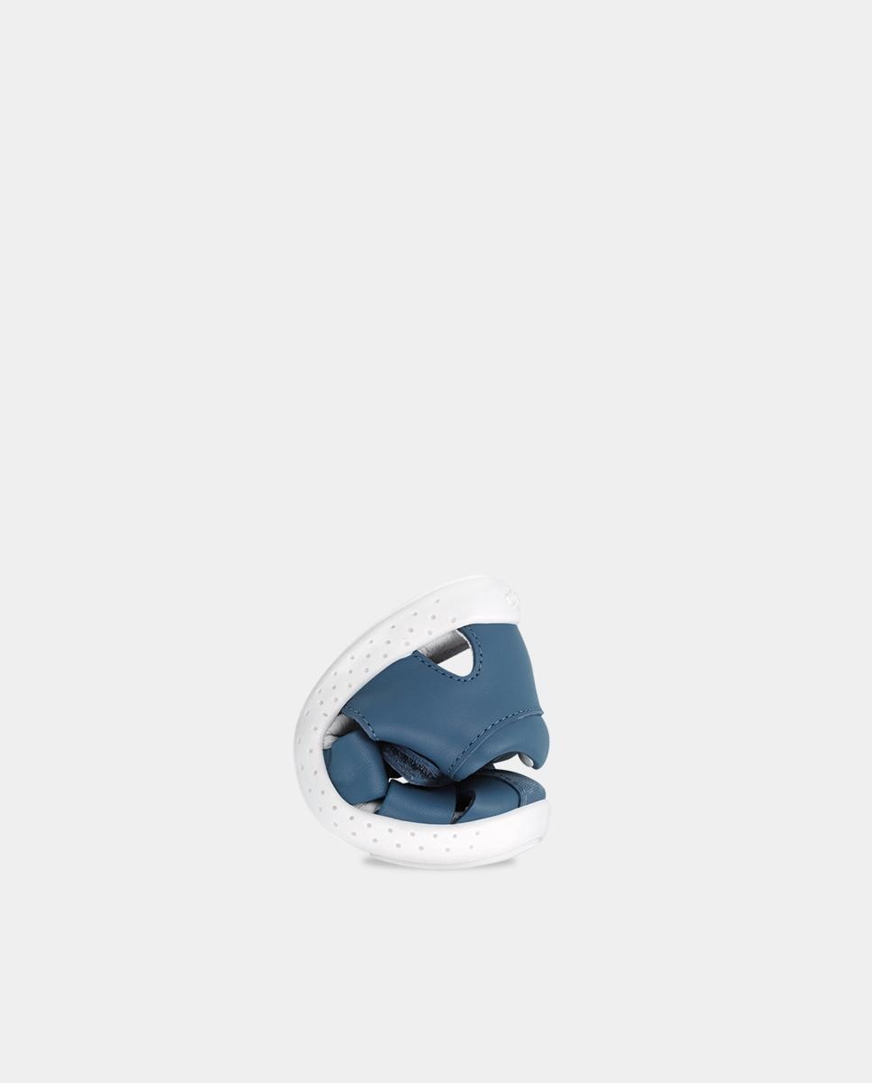 Sandálias Fechadas Infantil Respeituosas com o Crescimento Do Pé e Velcro Garvalín Azul-3
