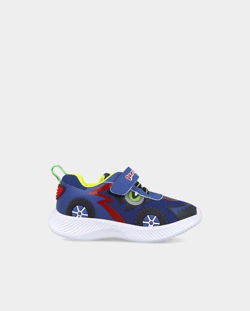 Imagem 0 de Sapatilhas de Luzes Infantil com Fecho de Atacadores e Velcro em Azul