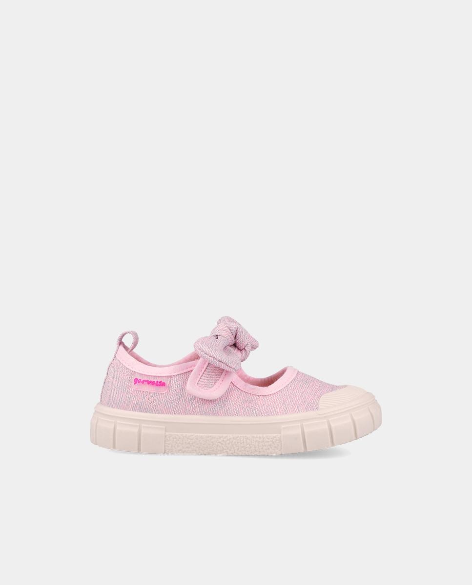 Sapatos de Presilha Infantil Fabricados com Materiais Respeitosos e Minimalistas Garvalín Rosa-1