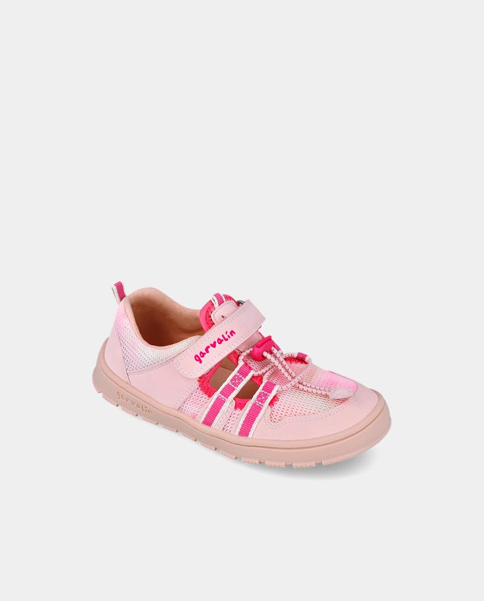Sapatilhas Desportivas Respeitosas com o Crescimento Do Pé e Velcro Garvalín Rosa-4
