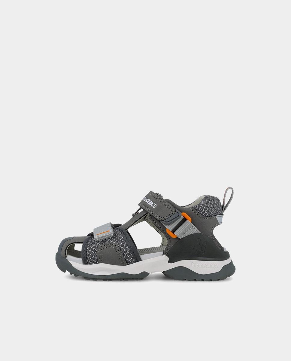 Sandálias Fechadas Estilo Trekking Cinzento para Criança Biomecanics Cinzento-5