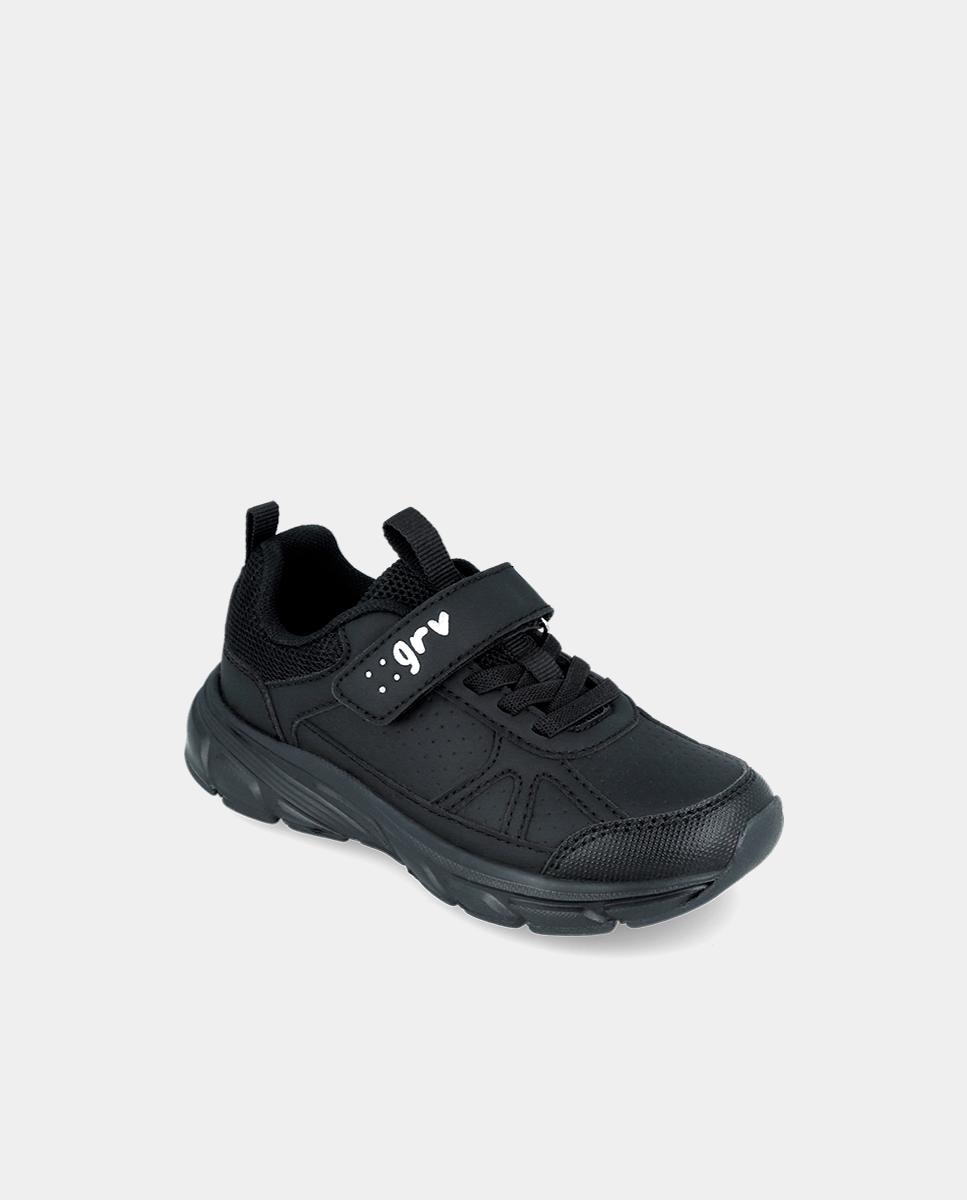 Sapatilhas Desportivas Infantil com Proteção de Biqueira e Atacadores-fecho de Velcro Garvalín Preto-4