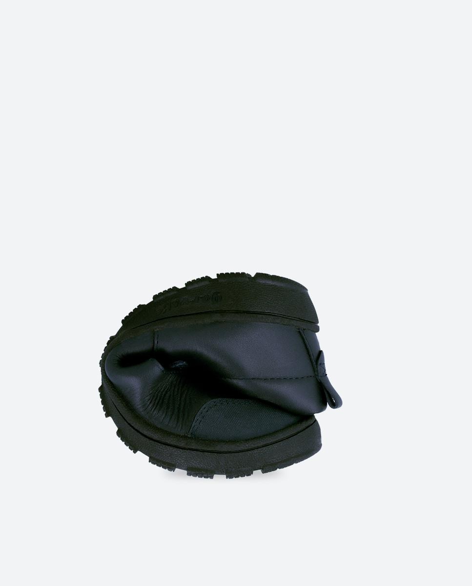 Sapatos de Presilha Infantil Colegiais de Pele e Respeitosos com o Crescimento Natural Do Pé Garvalín Preto-3