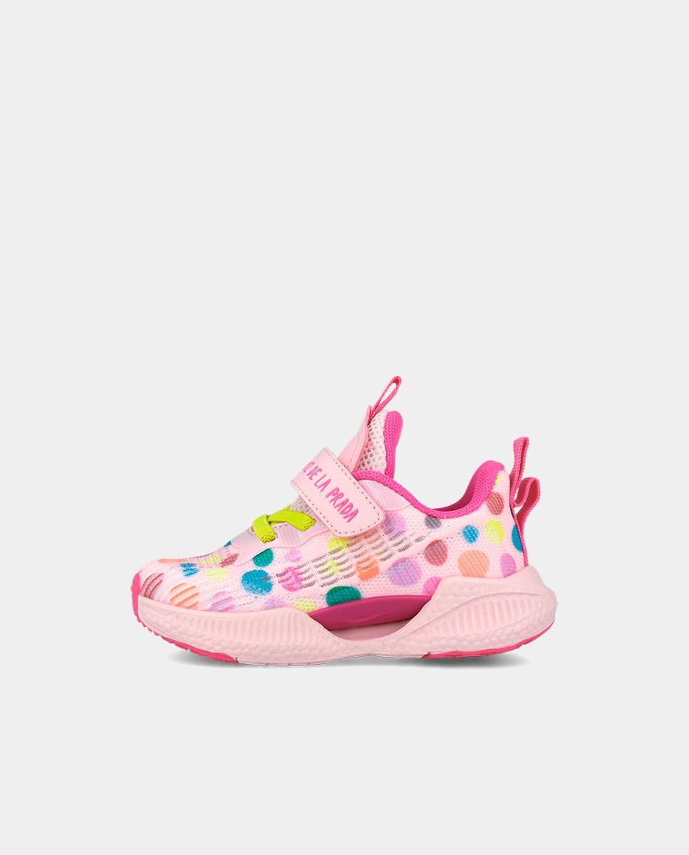 Sapatilhas Desportivas com Velcro e Atacadores Rosa-5