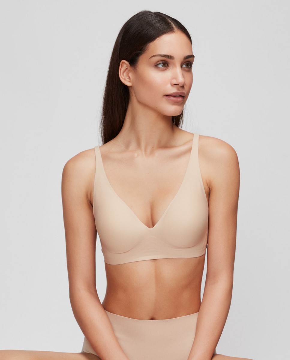 Soutien com Foam Amovível e sem Aro Nude-1