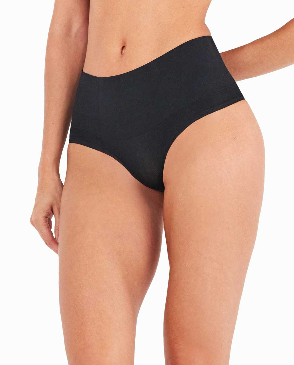 Cueca Alta sem Costura Preto-2