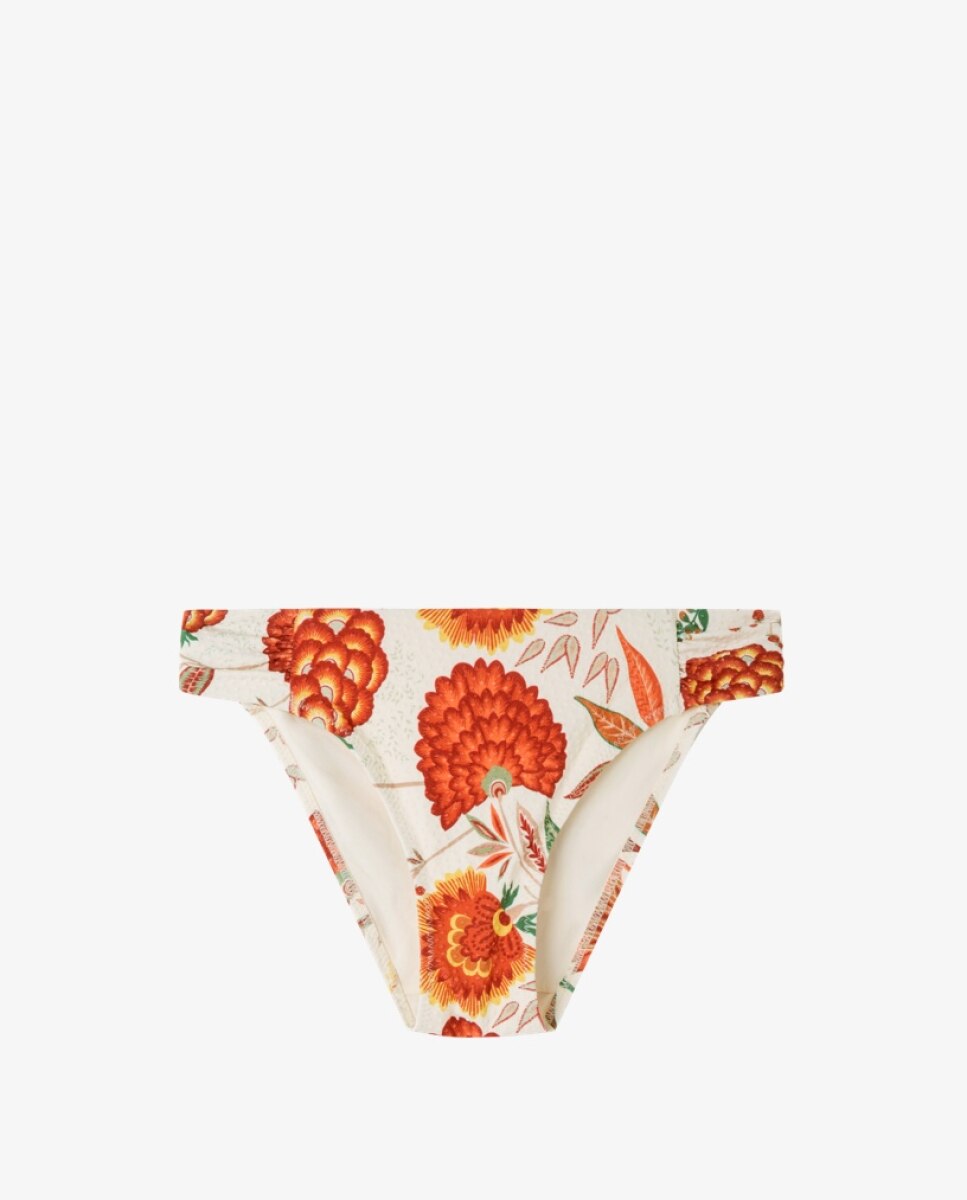 Cueca de Biquíni em Tecido Estampado Multicolor-4
