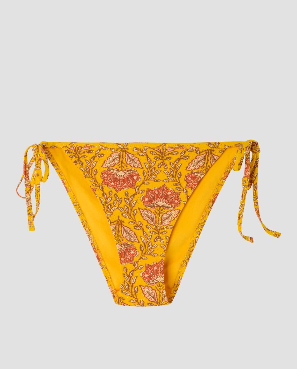 Cueca de Biquíni Ajustável nas Laterais Amarelo-5