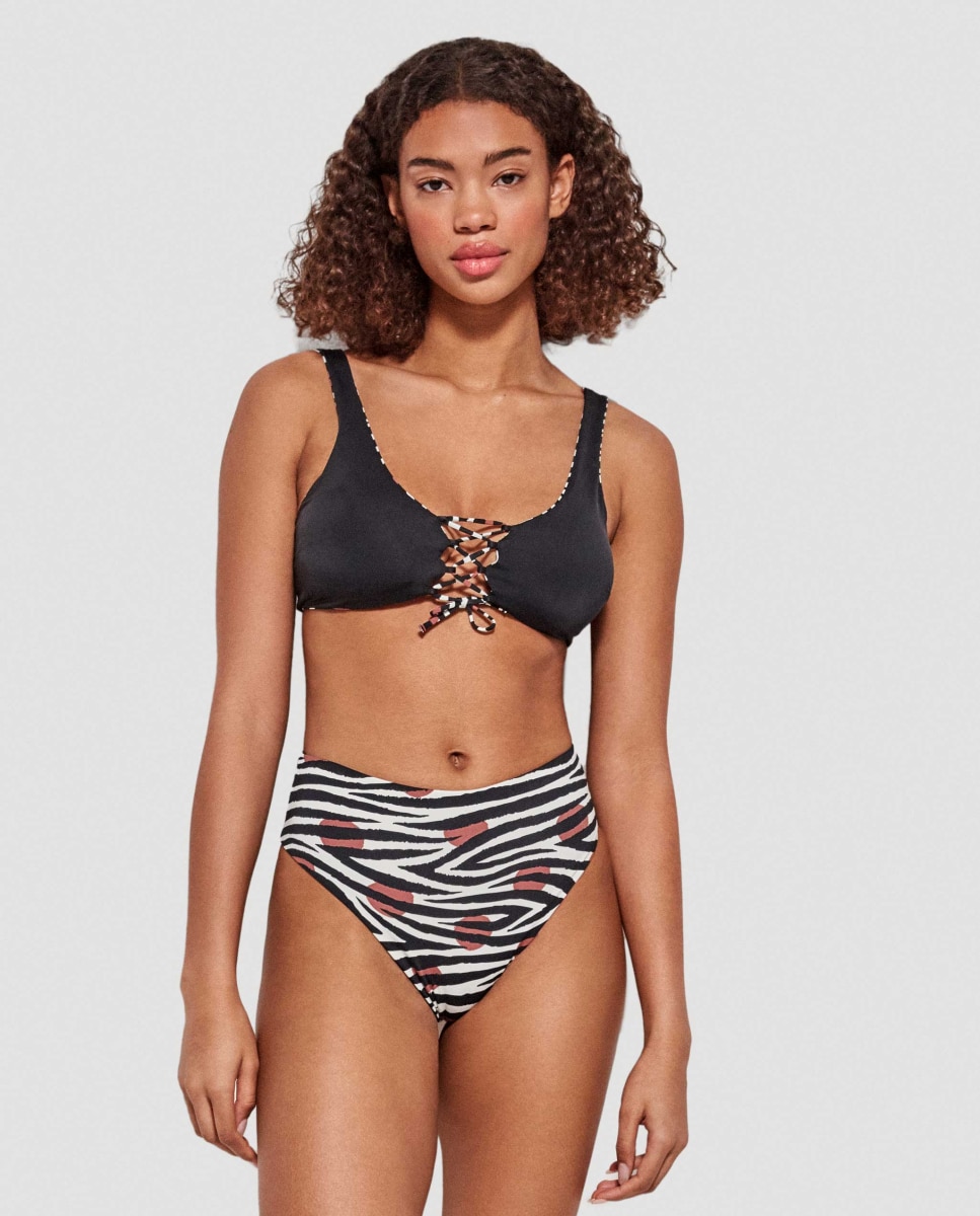 Top de Biquíni sem Aro Estampado Savannah Multicolor-4