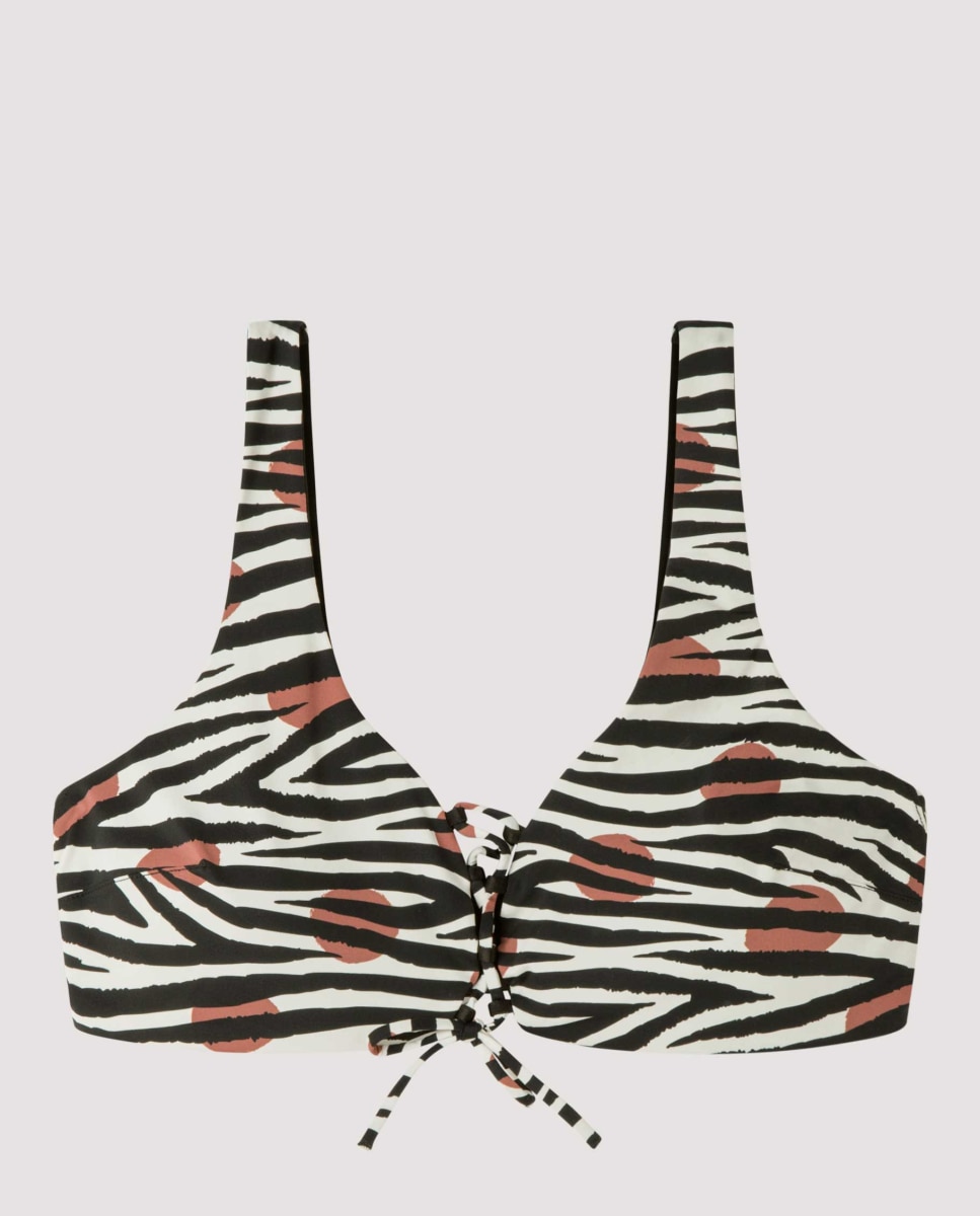 Top de Biquíni sem Aro Estampado Savannah Multicolor-5