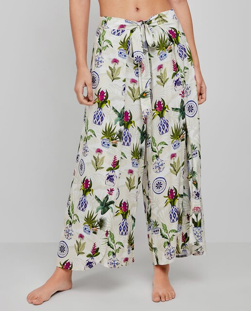 Imagem 0 de Saia-calça de Praia Estampada