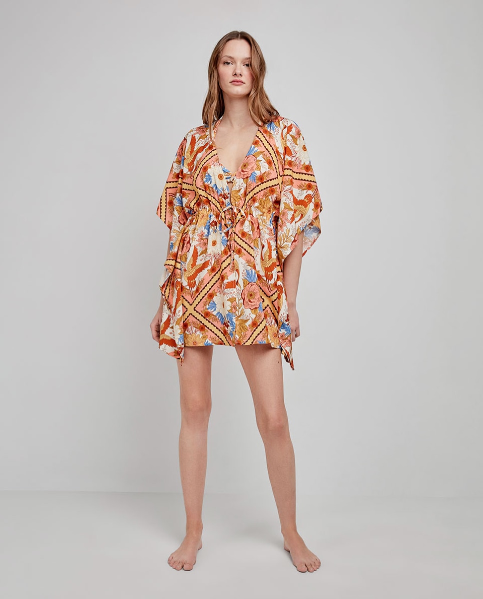 Imagem 0 de Vestido de Praia Estampado