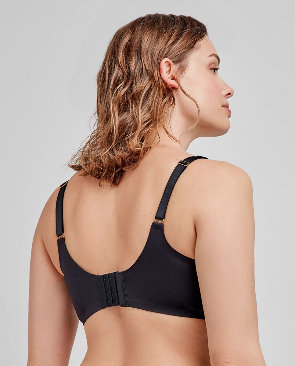 Soutien Capacidade com Aro e Foam em Tecido de Renda Preto-4