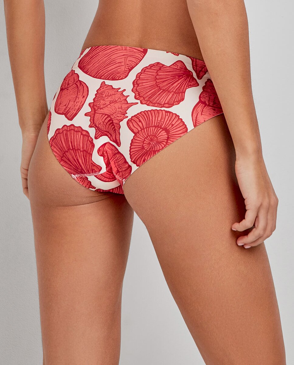 Cueca de Biquíni com Corte em V Multicolor-4