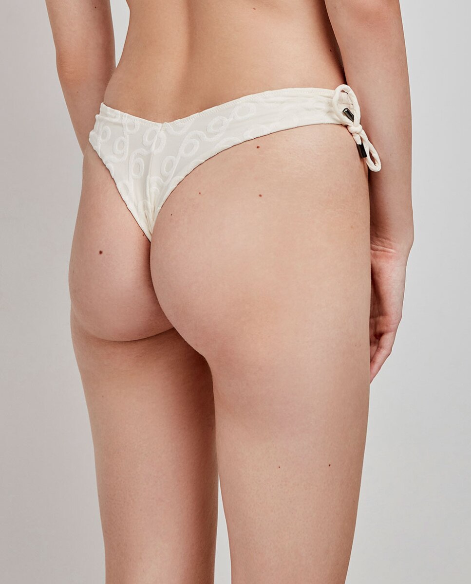 Cueca Biquíni Brasileira Corte em V Cru-4