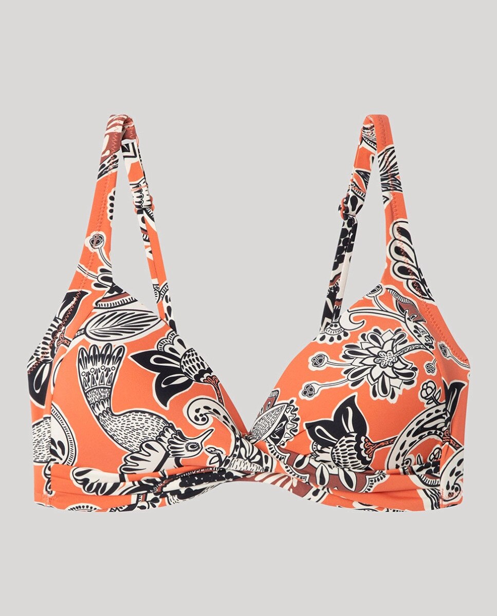 Top Biquíni de Capacidade sem Aro e com Foam Multicolor-5