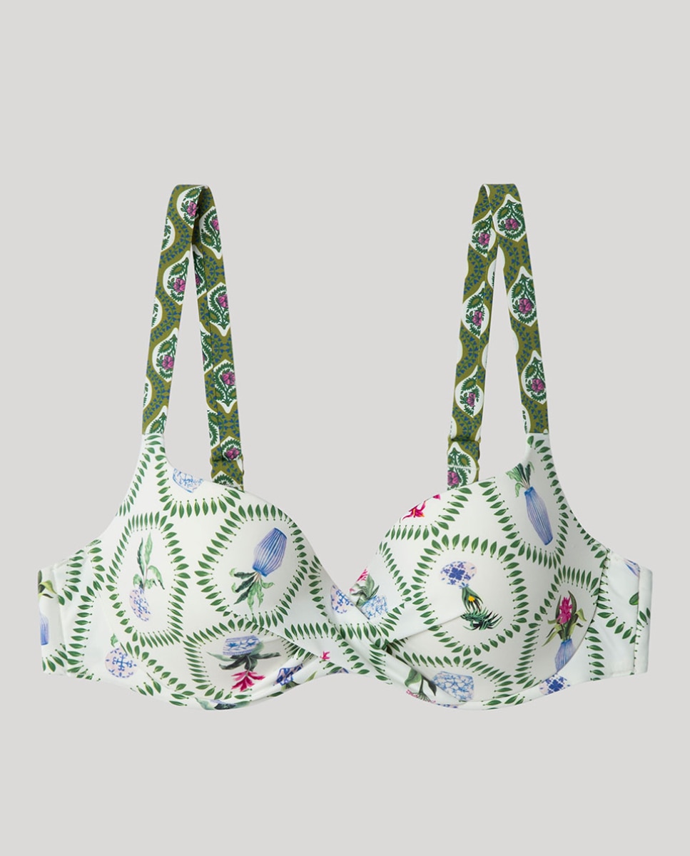 Top Biquíni de Capacidade com Aro Multicolor-5