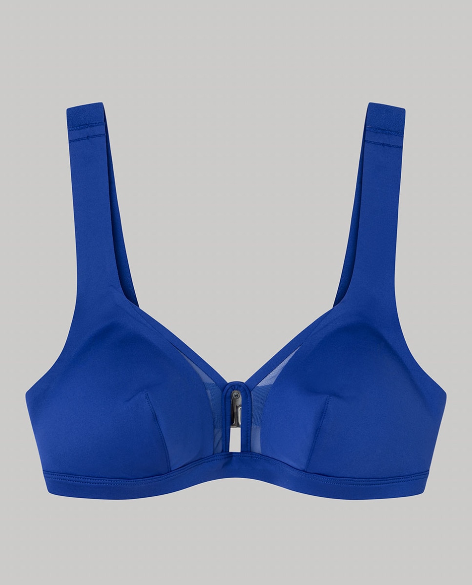 Top de Biquíni High Tech sem Aro Azul-6