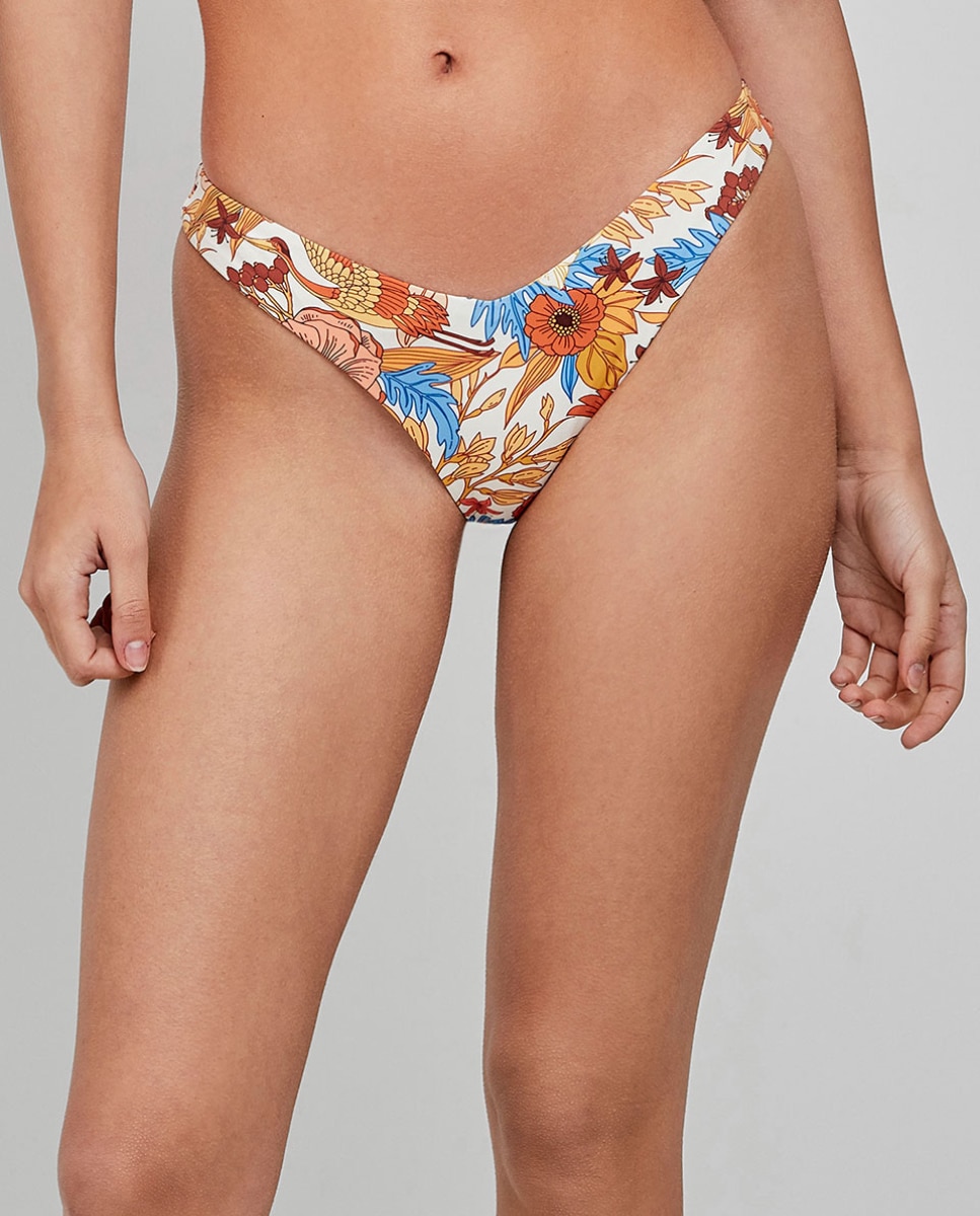 Cueca Biquíni Brasileira Corte em V Multicolor-2