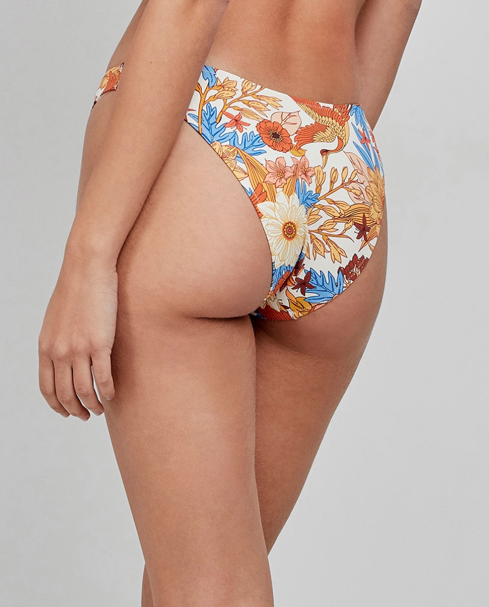 Cueca Biquíni Brasileira Corte em V Multicolor-4