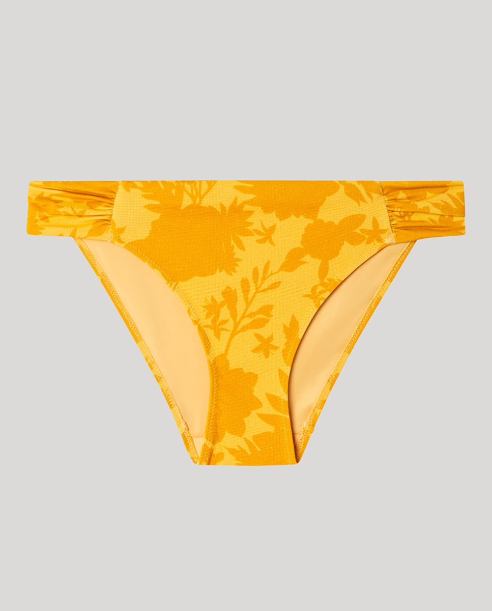 Cueca Biquíni com Detalhe nas Laterais Amarelo-5