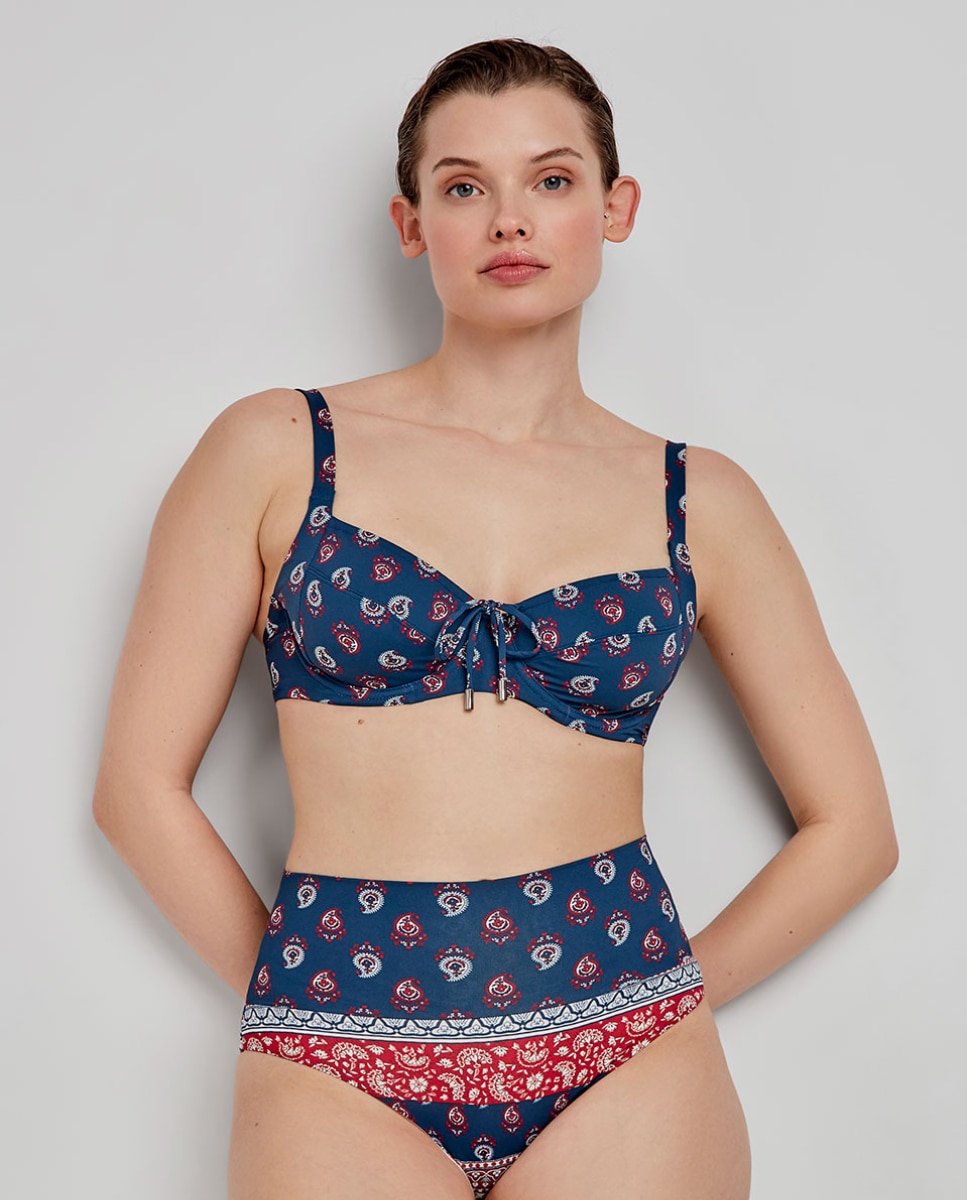 Cueca Biquíni Multiposições Azul-3