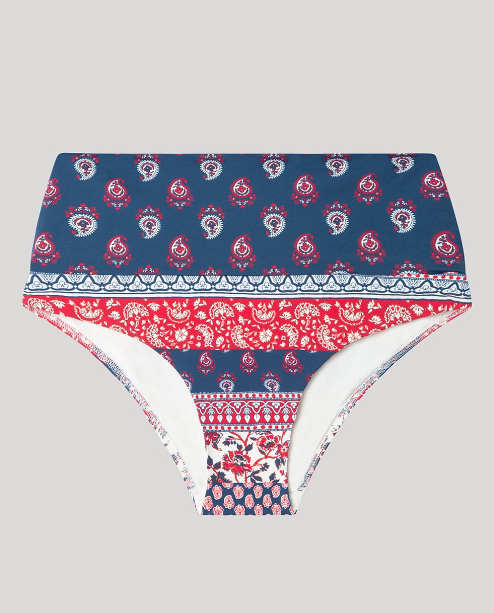 Cueca Biquíni Multiposições Azul-5