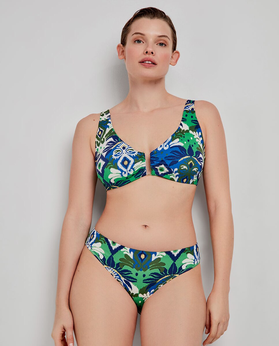 Top Biquíni de Capacidade sem Aro e sem Foam Multicolor-3