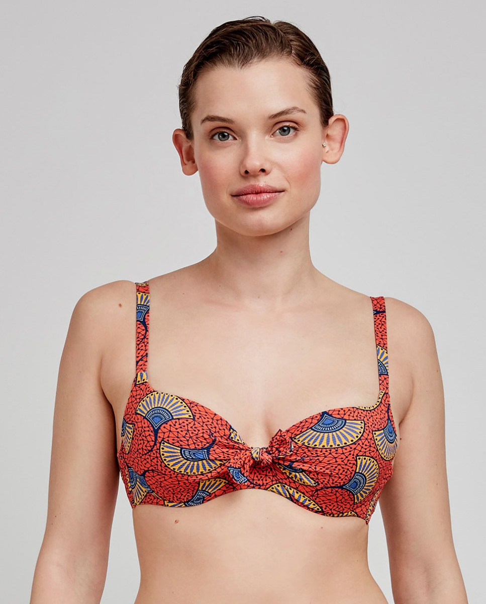 Top Biquíni de Capacidade com Aro Multicolor-1