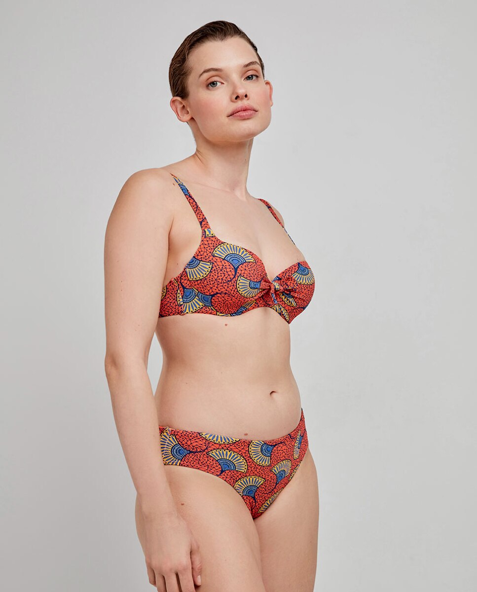 Top Biquíni de Capacidade com Aro Multicolor-2